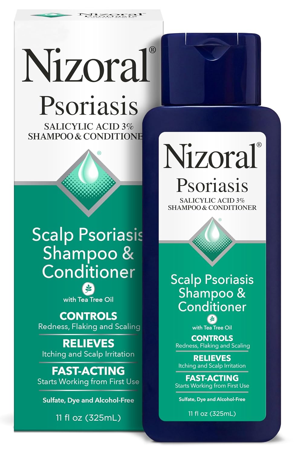 Nizoral Anti-Dandruff Shampoo with 1% Ketoconazole — dermatologist-recommended, clinically proven to target the fungus at the root of dandruff. One of the most trusted drugstore options for moderate to stubborn flaking.